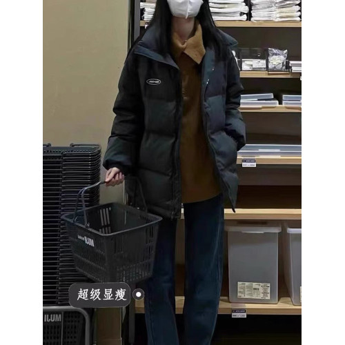 黑色羽絨服女冬季2025新款小個子短款韓版寬松設計感棉服加厚外套 黑色羽絨服女冬季2025新款小個子短款韓版寬松設計感棉服加厚外套