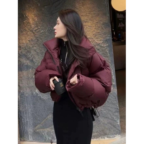 韓版超短超時髦高級感短羽絨服外套女2024新小個子加厚百搭麵包服 韓版超短超時髦高級感短羽絨服外套女2024新小個子加厚百搭麵包服