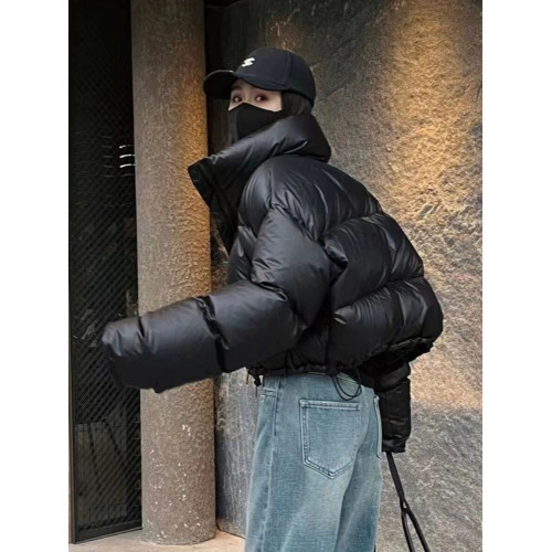 韓版超短超時髦高級感短羽絨服外套女2024新小個子加厚百搭麵包服 韓版超短超時髦高級感短羽絨服外套女2024新小個子加厚百搭麵包服