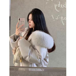 粉色短款羽絨棉服女冬裝小個子巨好看夾棉外套獨特漂亮小棉襖加厚