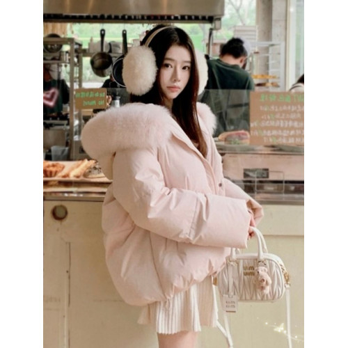 粉色短款羽絨棉服女冬裝小個子巨好看夾棉外套獨特漂亮小棉襖加厚 粉色短款羽絨棉服女冬裝小個子巨好看夾棉外套獨特漂亮小棉襖加厚