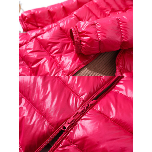 輕薄款羽絨服女中長款連帽2025秋冬新款修身輕便薄款大碼外套反季