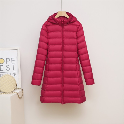 輕薄羽絨服女中長款2024年秋冬新款白鴨絨韓版輕便顯瘦外套脫卸帽 輕薄羽絨服女中長款2024年秋冬新款白鴨絨韓版輕便顯瘦外套脫卸帽