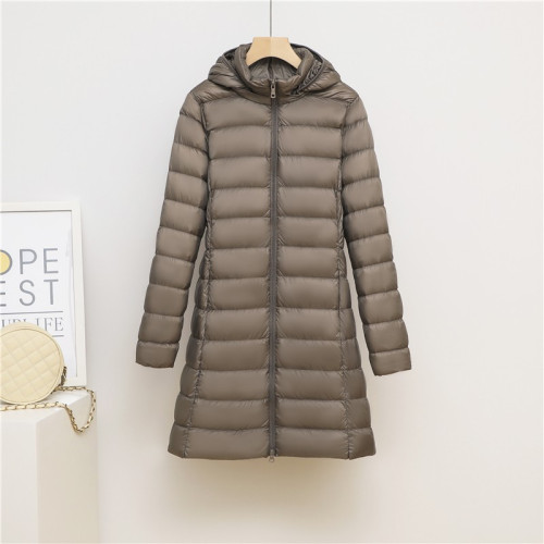 輕薄羽絨服女中長款2024年秋冬新款白鴨絨韓版輕便顯瘦外套脫卸帽 輕薄羽絨服女中長款2024年秋冬新款白鴨絨韓版輕便顯瘦外套脫卸帽