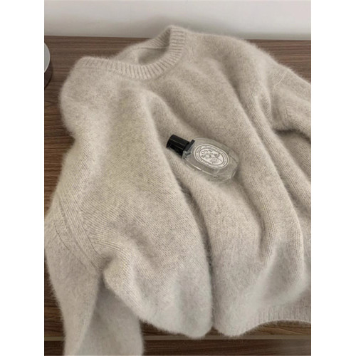 浣熊絨軟糯套頭毛衣女秋冬季高級感慵懶寬松軟糯針織打底內搭上衣 浣熊絨軟糯套頭毛衣女秋冬季高級感慵懶寬松軟糯針織打底內搭上衣