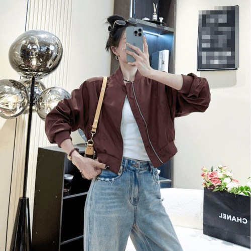 早秋女短款百搭休閒夾克上衣小個子簡約時尚立領棒球服運動外套潮 早秋女短款百搭休閒夾克上衣小個子簡約時尚立領棒球服運動外套潮