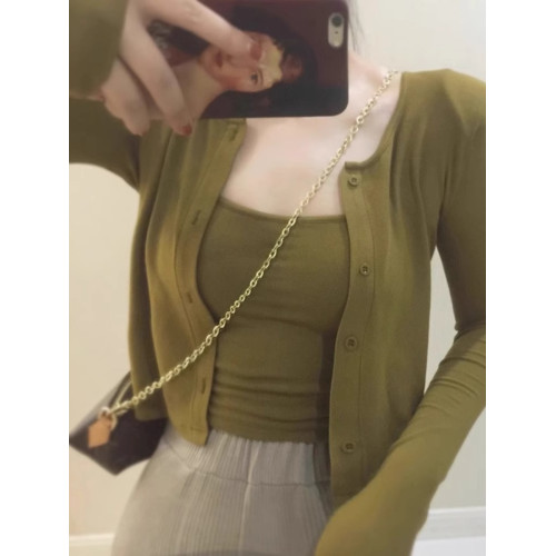 防曬罩衫女薄款小披肩夏季搭配吊帶裙子外搭針織開衫兩件套小外套 防曬罩衫女薄款小披肩夏季搭配吊帶裙子外搭針織開衫兩件套小外套