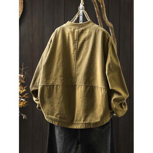 巨好看的早秋外套女款秋2025新寬松休閒短款小個子立領棒球服夾克 巨好看的早秋外套女款秋2025新寬松休閒短款小個子立領棒球服夾克