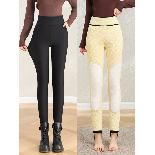 羊毛棉褲女外穿冬季加絨加厚羊羔絨打底褲東北特厚大碼高腰保暖褲 羊毛棉褲女外穿冬季加絨加厚羊羔絨打底褲東北特厚大碼高腰保暖褲