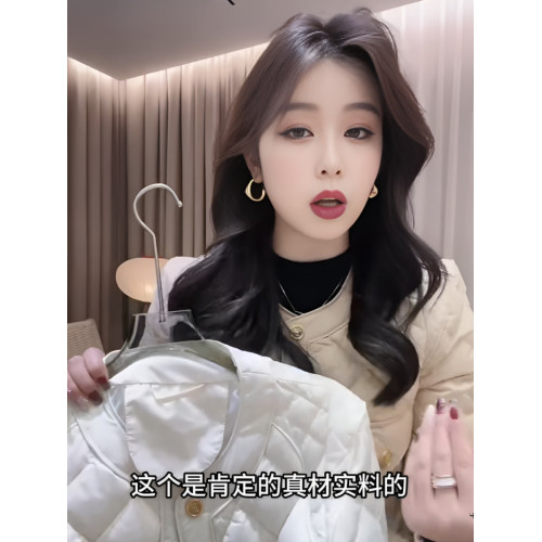 小香風菱格棉服女春秋2025新款寬松時尚洋氣高級感短款夾棉外套女 小香風菱格棉服女春秋2025新款寬松時尚洋氣高級感短款夾棉外套女