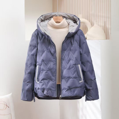 2025秋冬季新款羽絨服女寬松保暖時尚短款潮流百搭連帽白鴨絨外套 2025秋冬季新款羽絨服女寬松保暖時尚短款潮流百搭連帽白鴨絨外套