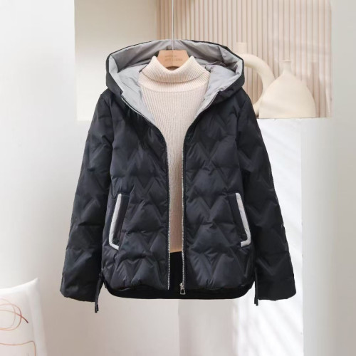 2025秋冬季新款羽絨服女寬松保暖時尚短款潮流百搭連帽白鴨絨外套 2025秋冬季新款羽絨服女寬松保暖時尚短款潮流百搭連帽白鴨絨外套