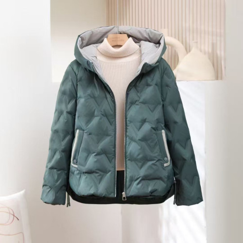 2025秋冬季新款羽絨服女寬松保暖時尚短款潮流百搭連帽白鴨絨外套 2025秋冬季新款羽絨服女寬松保暖時尚短款潮流百搭連帽白鴨絨外套