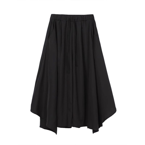 新中式男裝風馬面裙男款彿系禪意褲子山本風不規則黑武士裙褲 新中式男裝風馬面裙男款彿系禪意褲子山本風不規則黑武士裙褲