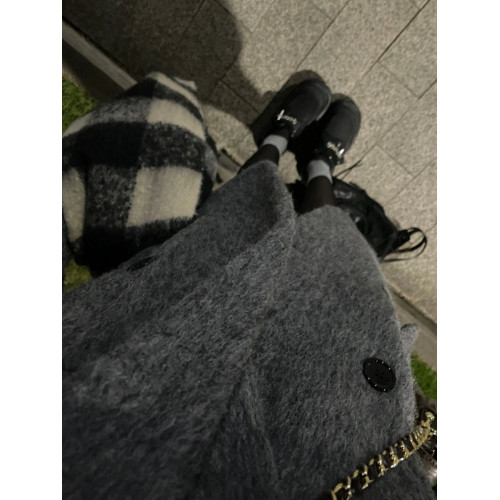 灰色西裝式毛呢外套夾棉加厚呢子大衣女秋冬高級感2025新款小個子 灰色西裝式毛呢外套夾棉加厚呢子大衣女秋冬高級感2025新款小個子