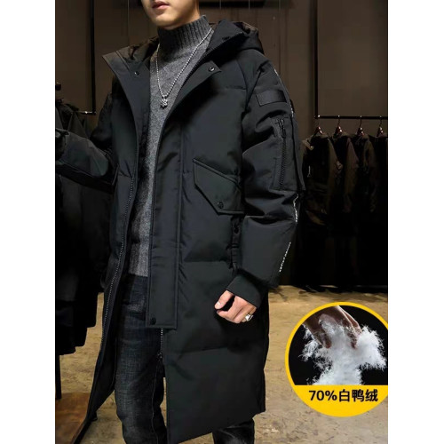 羽絨服男士中長款新款秋冬季過膝蓋加厚保暖潮牌學生外套帥氣大衣 羽絨服男士中長款新款秋冬季過膝蓋加厚保暖潮牌學生外套帥氣大衣
