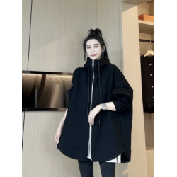 歐貨高品質雙向拉鍊衛衣2025秋季新款大碼胖妹妹時尚休閒顯瘦外套