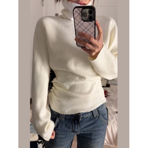 灰色高領修身收腰針織毛衣上衣2025新款內搭打底衫女春秋季可外穿 灰色高領修身收腰針織毛衣上衣2025新款內搭打底衫女春秋季可外穿