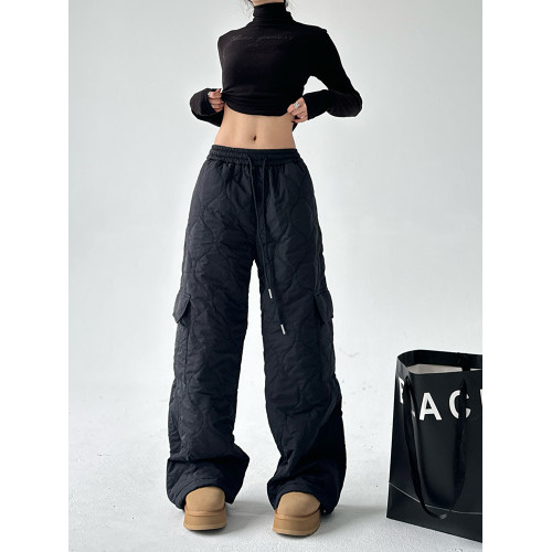 冬季戶外抗寒保暖棉褲女2025冬裝新款復古加厚工裝沖鋒休閒褲子 冬季戶外抗寒保暖棉褲女2025冬裝新款復古加厚工裝沖鋒休閒褲子