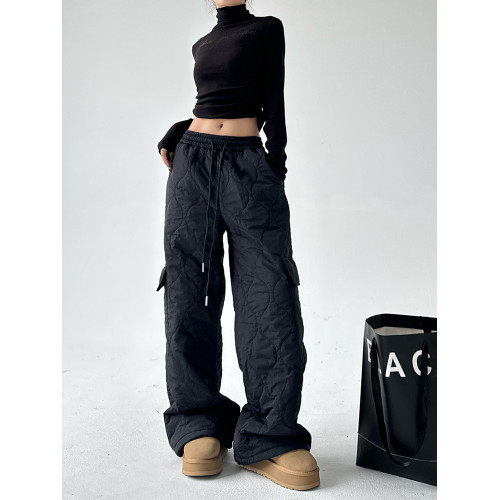 冬季戶外抗寒保暖棉褲女2025冬裝新款復古加厚工裝沖鋒休閒褲子 冬季戶外抗寒保暖棉褲女2025冬裝新款復古加厚工裝沖鋒休閒褲子