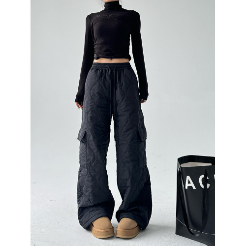 冬季戶外抗寒保暖棉褲女2025冬裝新款復古加厚工裝沖鋒休閒褲子 冬季戶外抗寒保暖棉褲女2025冬裝新款復古加厚工裝沖鋒休閒褲子