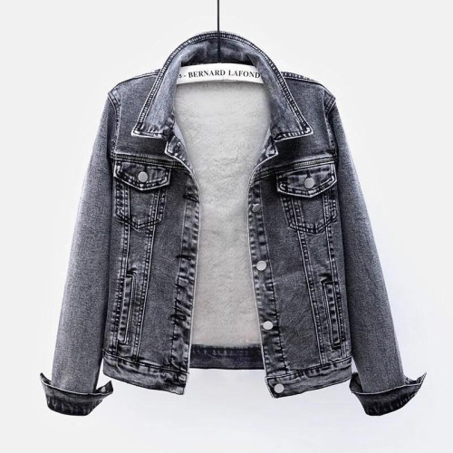 可拆連帽牛仔外套女冬季韓版新款加絨加厚百搭羊羔絨長袖保暖棉衣 可拆連帽牛仔外套女冬季韓版新款加絨加厚百搭羊羔絨長袖保暖棉衣