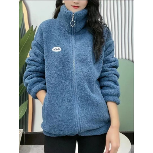 加絨一體絨外套女秋冬休閒減齡洋氣加厚立領顆粒絨保暖羊羔毛棉衣 加絨一體絨外套女秋冬休閒減齡洋氣加厚立領顆粒絨保暖羊羔毛棉衣