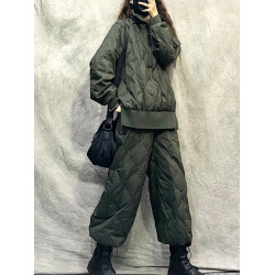 原創設計感高級奢華套頭羽絨服女冬季衛衣短款大碼時尚加厚白鴨絨