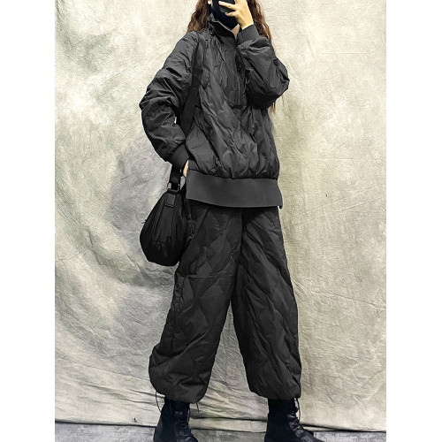 原創設計感高級奢華套頭羽絨服女冬季衛衣短款大碼時尚加厚白鴨絨 原創設計感高級奢華套頭羽絨服女冬季衛衣短款大碼時尚加厚白鴨絨