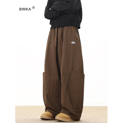 BWKA美拉德棕色加絨彎刀棉褲女男冬季潮牌復古加厚防寒保暖滑雪褲 BWKA美拉德棕色加絨彎刀棉褲女男冬季潮牌復古加厚防寒保暖滑雪褲