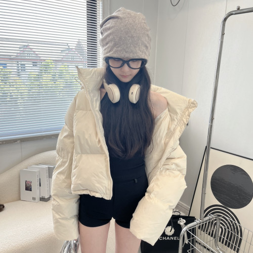 2025年冬季新款肯豆風羽絨服女超短款加厚連帽寬松麵包服小個子潮 2025年冬季新款肯豆風羽絨服女超短款加厚連帽寬松麵包服小個子潮