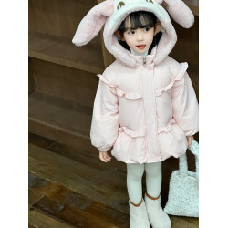 女童美樂蒂羽絨服2025新款洋氣兒童冬季加厚保暖女寶90白鴨絨外套