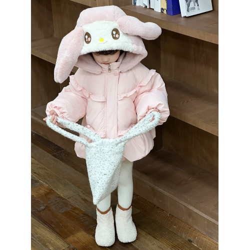 女童美樂蒂羽絨服2025新款洋氣兒童冬季加厚保暖女寶90白鴨絨外套 女童美樂蒂羽絨服2025新款洋氣兒童冬季加厚保暖女寶90白鴨絨外套