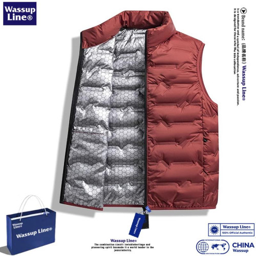 石墨烯羽絨背心男款冬季輕薄保暖立領防風戶外跑步坎肩馬甲外套女 石墨烯羽絨背心男款冬季輕薄保暖立領防風戶外跑步坎肩馬甲外套女