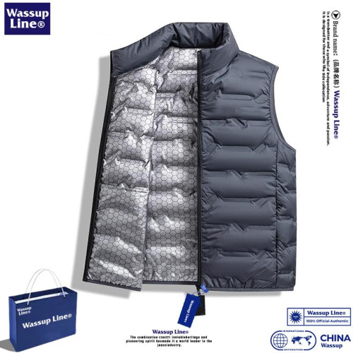 石墨烯羽絨背心男款冬季輕薄保暖立領防風戶外跑步坎肩馬甲外套女 石墨烯羽絨背心男款冬季輕薄保暖立領防風戶外跑步坎肩馬甲外套女