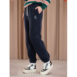 冬季巨厚加絨加厚小熊暖暖褲一體絨百搭居家外穿爆款羊羔絨暖棉褲