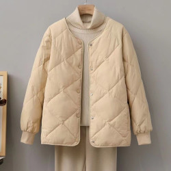 輕薄羽絨棉服女冬季小個子外套2025新款棉服洋氣學生麵包服韓版