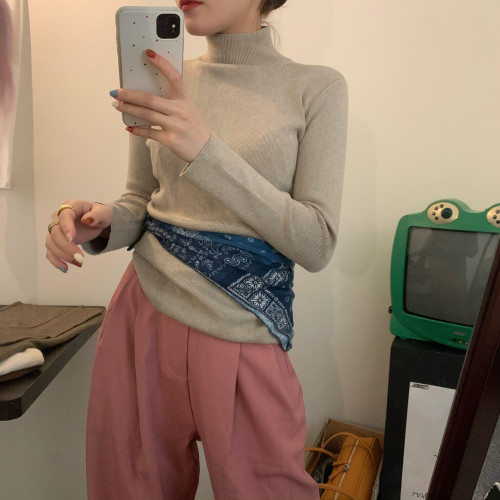 高領打底衫女秋冬季新款大碼胖妹妹內搭毛衣洋氣加厚長袖針織上衣 高領打底衫女秋冬季新款大碼胖妹妹內搭毛衣洋氣加厚長袖針織上衣