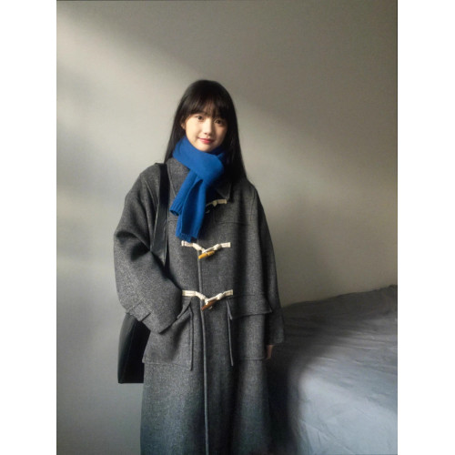 羽絨服女中長款2025冬季新款牛角釦羊毛大衣加厚羽絨內膽毛呢外套 羽絨服女中長款2025冬季新款牛角釦羊毛大衣加厚羽絨內膽毛呢外套