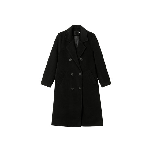 呢子大衣女毛呢外套秋冬高級感中長款赫本風韓系加厚夾棉2025新款 呢子大衣女毛呢外套秋冬高級感中長款赫本風韓系加厚夾棉2025新款