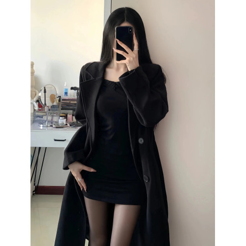 呢子大衣女毛呢外套秋冬高級感中長款赫本風韓系加厚夾棉2025新款 呢子大衣女毛呢外套秋冬高級感中長款赫本風韓系加厚夾棉2025新款