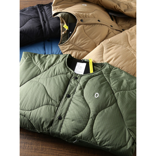 日單戶外牛貨90絨情侶圓領防風防水運動休閒輕量無領羽絨服外套潮 日單戶外牛貨90絨情侶圓領防風防水運動休閒輕量無領羽絨服外套潮