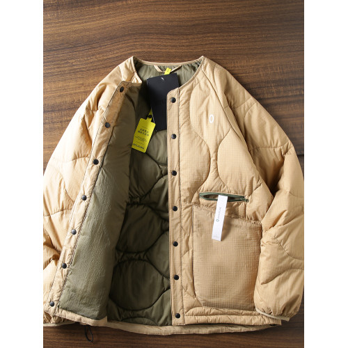 日單戶外牛貨90絨情侶圓領防風防水運動休閒輕量無領羽絨服外套潮 日單戶外牛貨90絨情侶圓領防風防水運動休閒輕量無領羽絨服外套潮