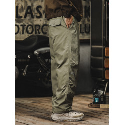 羽絨褲男冬季寬松潮牌美式抽繩繖兵褲男士保暖工裝外穿滑雪棉褲子