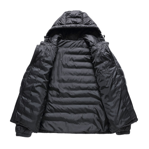 雪中飛2025秋冬男士連帽短款基礎休閒保暖加肥加大輕薄羽絨服外套 雪中飛2025秋冬男士連帽短款基礎休閒保暖加肥加大輕薄羽絨服外套