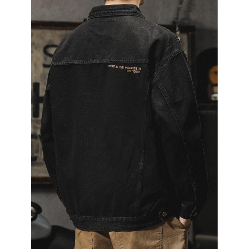 日系復古牛仔外套男春秋季2025新款男生潮牌潮流美式高街寬松夾克 日系復古牛仔外套男春秋季2025新款男生潮牌潮流美式高街寬松夾克