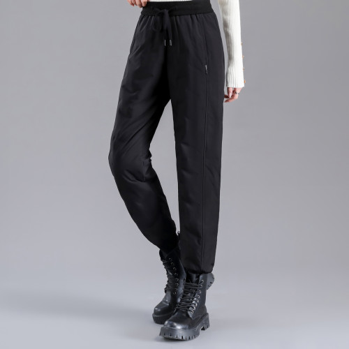 雪中飛2025冬新款男女同款鵞絨羽絨褲休閒束腳防風保暖禦寒黑色 雪中飛2025冬新款男女同款鵞絨羽絨褲休閒束腳防風保暖禦寒黑色