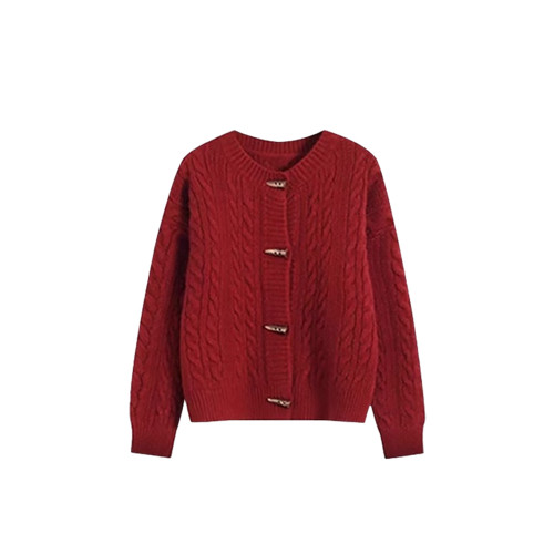 紅色聖誕穿搭2025秋冬新款超好看慵懶風外穿毛衣外套女針織衫上衣 紅色聖誕穿搭2025秋冬新款超好看慵懶風外穿毛衣外套女針織衫上衣