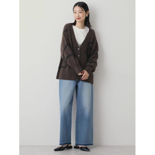 A 秋冬新款 設計感 線條感v領寬松開衫毛衣外套女 A 秋冬新款 設計感 線條感v領寬松開衫毛衣外套女