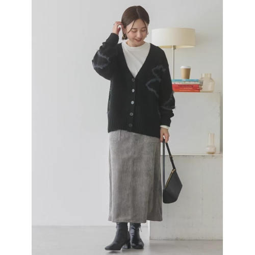 A 秋冬新款 設計感 線條感v領寬松開衫毛衣外套女 A 秋冬新款 設計感 線條感v領寬松開衫毛衣外套女